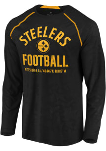 Pittsburgh Steelers Black Team Destination Long Sleeve T-Shirt
