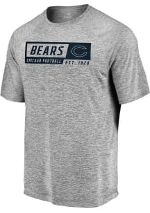 Chicago Bears Grey Engage Raglan Short Sleeve T Shirt