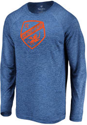 FC Cincinnati Blue Tonal Logo Long Sleeve T-Shirt