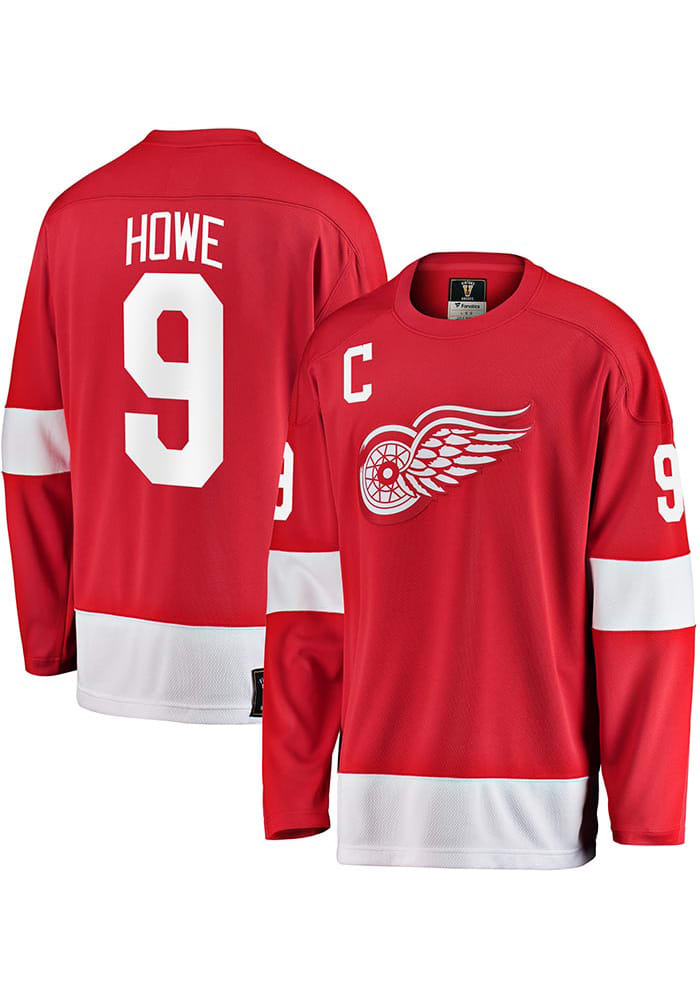 Gordie Howe Detroit Red Wings Mens Red Vintage Breakaway Hockey Jersey