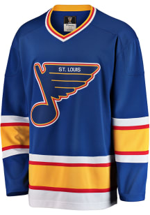 St Louis Blues Mens Blue Vintage Breakaway Hockey Jersey