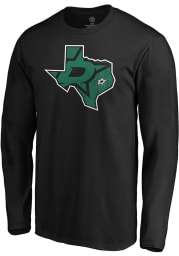 Dallas Stars Black Team State Pride Long Sleeve T Shirt