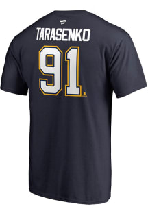 Vladimir Tarasenko St Louis Blues Navy Blue Name and Number Short Sleeve Player T Shirt