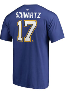Jaden Schwartz St Louis Blues Blue Name and Number Short Sleeve Player T Shirt