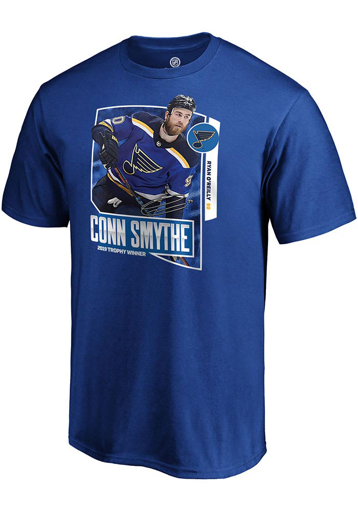 Ryan O'Reilly St Louis Blues Blue Net Front Conn Smythe Short Sleeve Player T Shirt