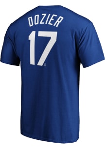Brian Dozier Kansas City Royals Blue Name and Number Short Sleeve Player T Shirt