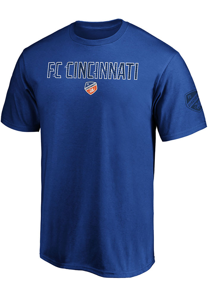 FC Cincinnati Blue Iconic Cotton Ombre Short Sleeve T Shirt