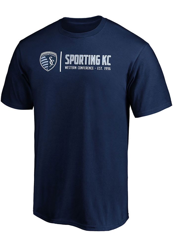 Sporting Kansas City Navy Blue Iconic Team Confidence Short Sleeve T Shirt
