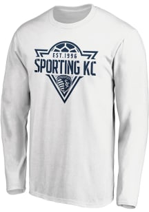 Sporting Kansas City White Cotton Phalanx Long Sleeve T Shirt
