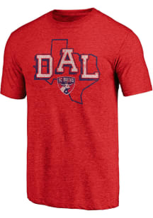 FC Dallas Red Tri State Short Sleeve Fashion T Shirt