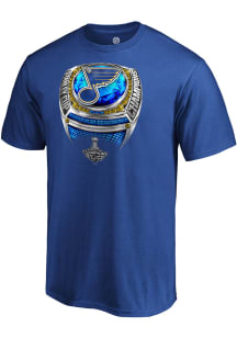 St Louis Blues Blue Champs Ring Short Sleeve T Shirt