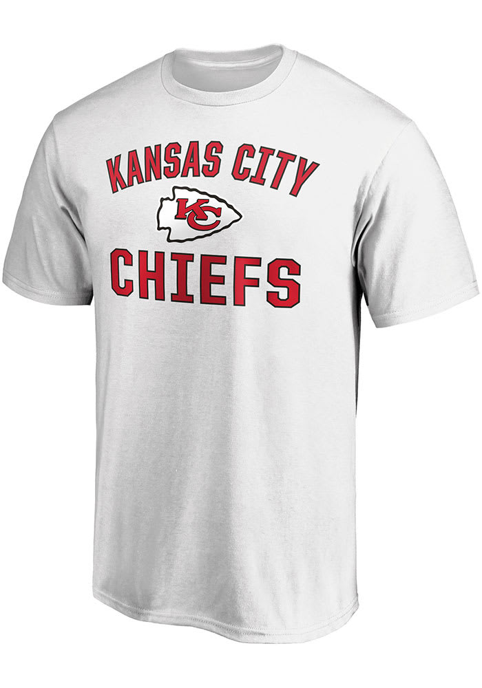 Kansas City Chiefs White Victory Arch Short Sleeve T Shirt