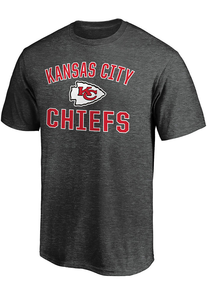 Kansas City Chiefs Charcoal Victory Arch Short Sleeve T Shirt