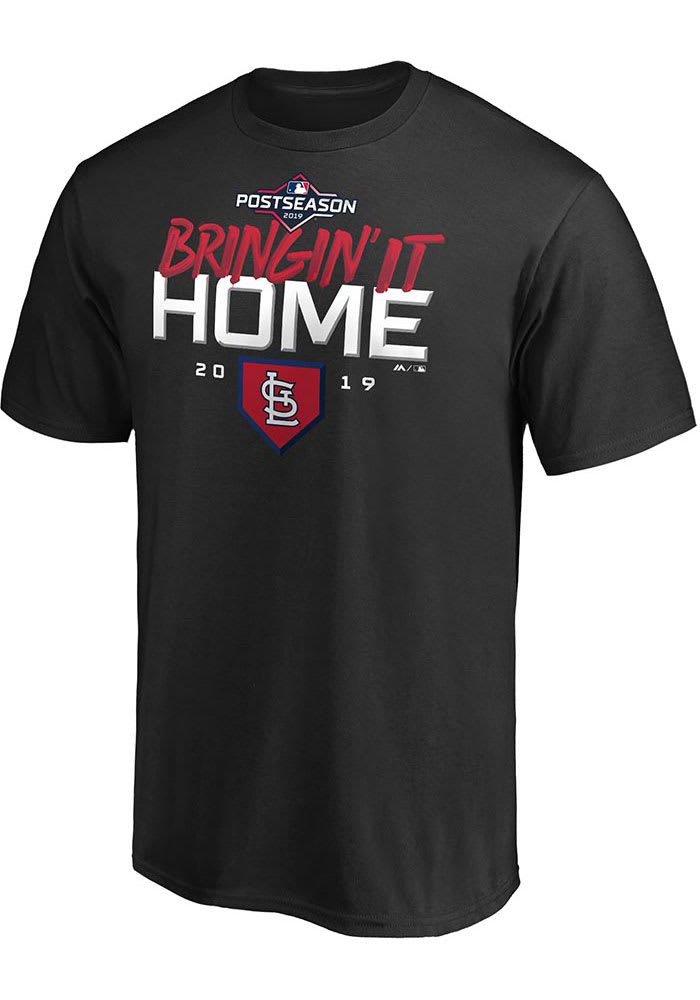 St Louis Cardinals Black Division Series LR Short Sleeve T Shirt