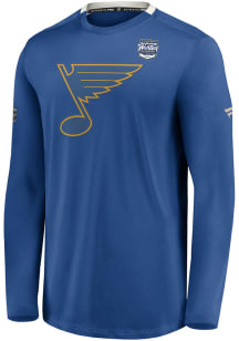 St Louis Blues Blue LS Perf Long Sleeve T-Shirt
