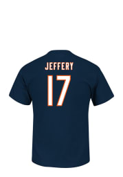 Alshon Jeffery Chicago Bears Navy Blue Name and Number Short Sleeve Player T Shirt