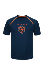 Majestic Chicago Bears Navy Blue Fanfare Short Sleeve T Shirt