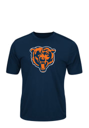 Majestic Chicago Bears Navy Blue TECH Short Sleeve T Shirt