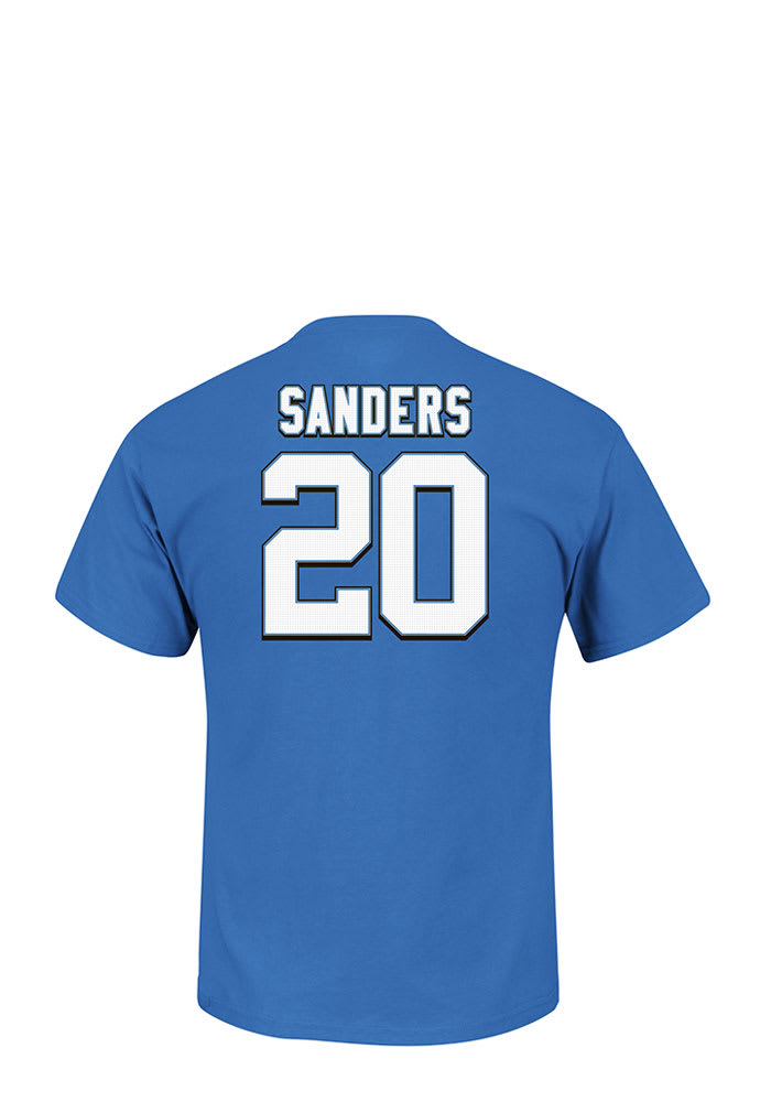 Barry Sanders Detroit Lions Blue Eligible Receiver Short Sleeve Player T Shirt