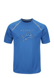 Majestic Detroit Lions Blue Fanfare Short Sleeve T Shirt