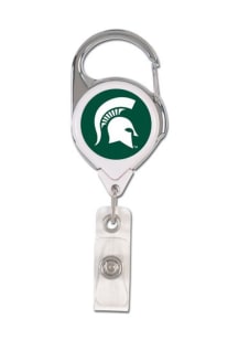 Green Michigan State Spartans Retractable Badge Holder