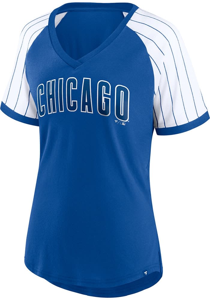 Chicago Cubs Pinstripe Tee, 1914 Cooperstown Tee