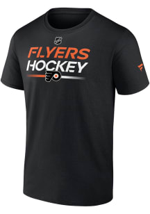 Philadelphia Flyers Black AUTHENTIC PRO HOCKEY Short Sleeve T Shirt