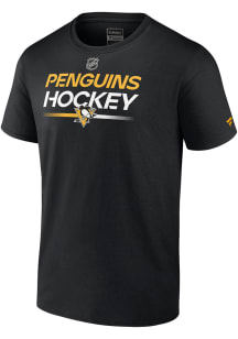 Pittsburgh Penguins Black AUTHENTIC PRO HOCKEY Short Sleeve T Shirt