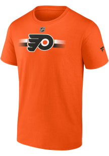 Philadelphia Flyers Orange AUTHENTIC PRO STRIPES Short Sleeve T Shirt