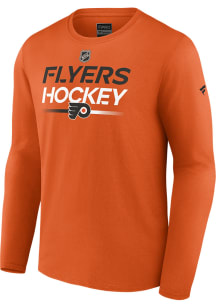 Philadelphia Flyers Orange AUTHENTIC PRO HOCKEY Long Sleeve T Shirt