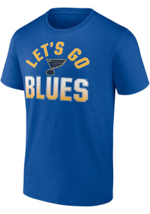 St Louis Blues Blue Cotton Open Net Short Sleeve T Shirt