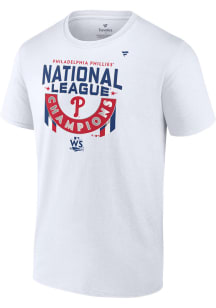 Philadelphia Phillies White 2022 NLCS Champion LR Short Sleeve T Shirt