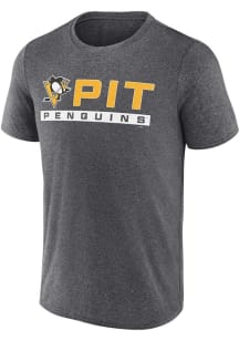 Pittsburgh Penguins Black Playmaker Short Sleeve T Shirt