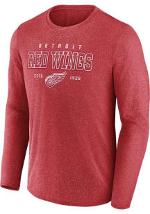 Detroit Red Wings Red Shutdown Long Sleeve T-Shirt