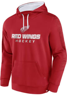 Detroit Red Wings Mens Red Defender Streaky Poly Hood