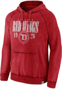 Detroit Red Wings Mens Red Heritage Snow Wash Fashion Hood