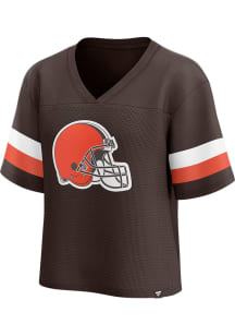 Cleveland Browns Womens Mesh Fashion Football Jersey - Brown