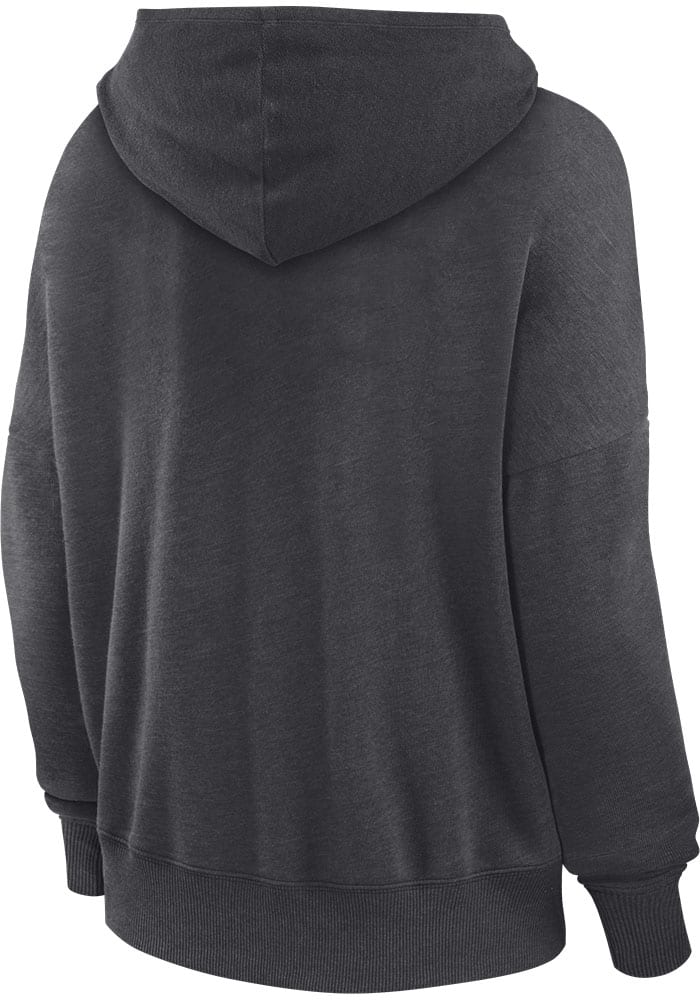 Cincinnati Bengals Womens Charcoal Washed Hooded Sweatshirt