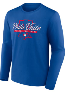 Philadelphia 76ers Blue Hometown Tip Off Long Sleeve T Shirt