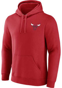 Chicago Bulls Mens Red For the Team Long Sleeve Hoodie