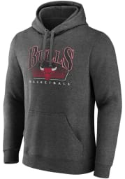 Chicago Bulls Mens Charcoal Selection Pullover Long Sleeve Hoodie