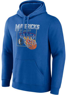 Dallas Mavericks Mens Blue Cotton Alley Oop Pullover Long Sleeve Hoodie