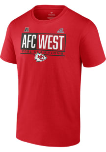 Kansas City Chiefs Red Division Champions Short Sleeve T Shirt