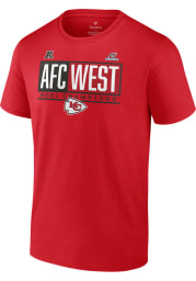 Kansas City Chiefs Red Division Champions Short Sleeve T Shirt