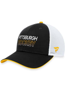 Pittsburgh Penguins 2023 Authentic Pro Trucker Adjustable Hat - Black