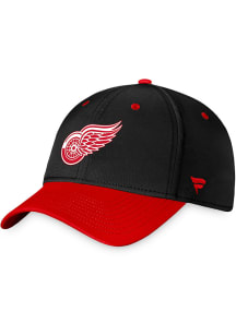 Detroit Red Wings Mens Black 2023 Authentic Pro 2T Stretch Flex Hat