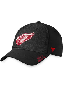 Detroit Red Wings Mens Black 2023 Authentic Pro Stretch Flex Hat