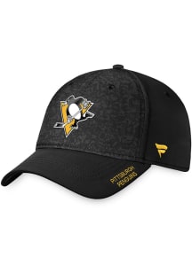 Pittsburgh Penguins Mens Black 2023 Authentic Pro Stretch Flex Hat