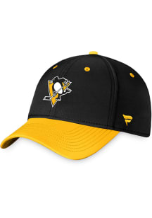 Pittsburgh Penguins Mens Black 2023 Authentic Pro 2T Stretch Flex Hat