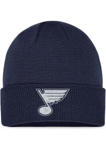 St Louis Blues Blue 2023 Authentic Pro Road Cuff Mens Knit Hat